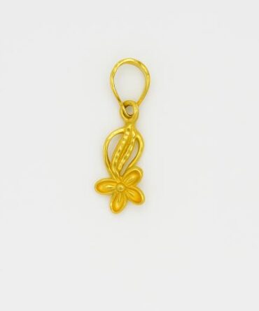 Womens Flower Gold Pendant