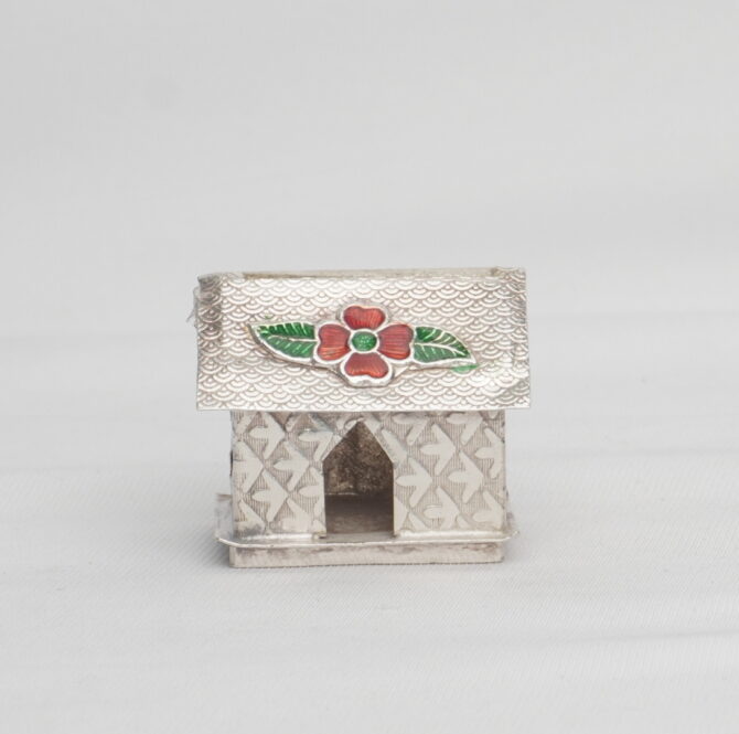 Silver Decorative Miniature House