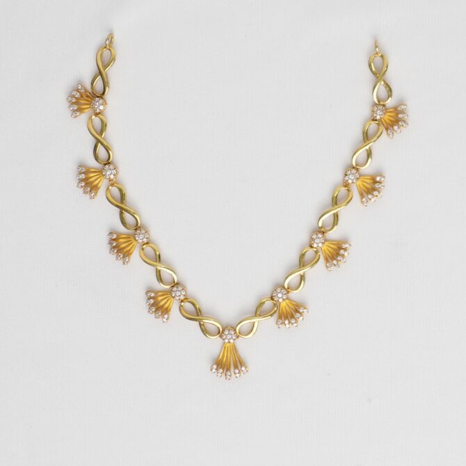 Golden Flora Vine Necklace