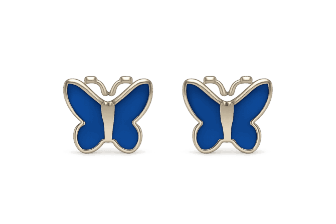 Azure Flutter Studs