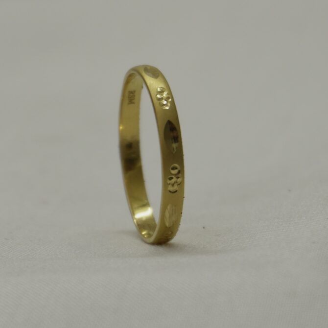 Delicate Charm Gold Ring - Image 2