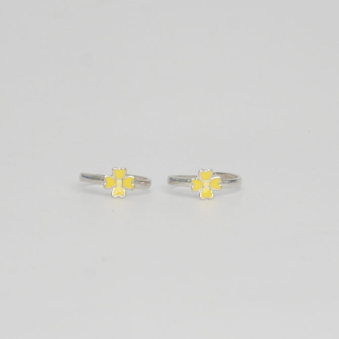 Flower Enamel Toe Ring