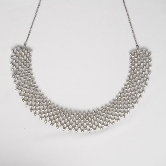 Diamond Cut Mesh Necklace