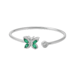 Elegant Butterfly Design Silver Kada for Women – 92.5 Sterling Silver