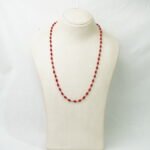 Authentic Red Coral (Pavala) Mala with Silver Wire – Natural Moonga Stone Beads for Courage, Energy, and Vitality (Lab Certified)