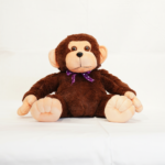 Cute Brown Monkey Soft Toy with Bow – Ultra Soft Plush Teddy